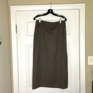 Linda Allard Ellen Tracy Brown Pencil Skirt - NWT